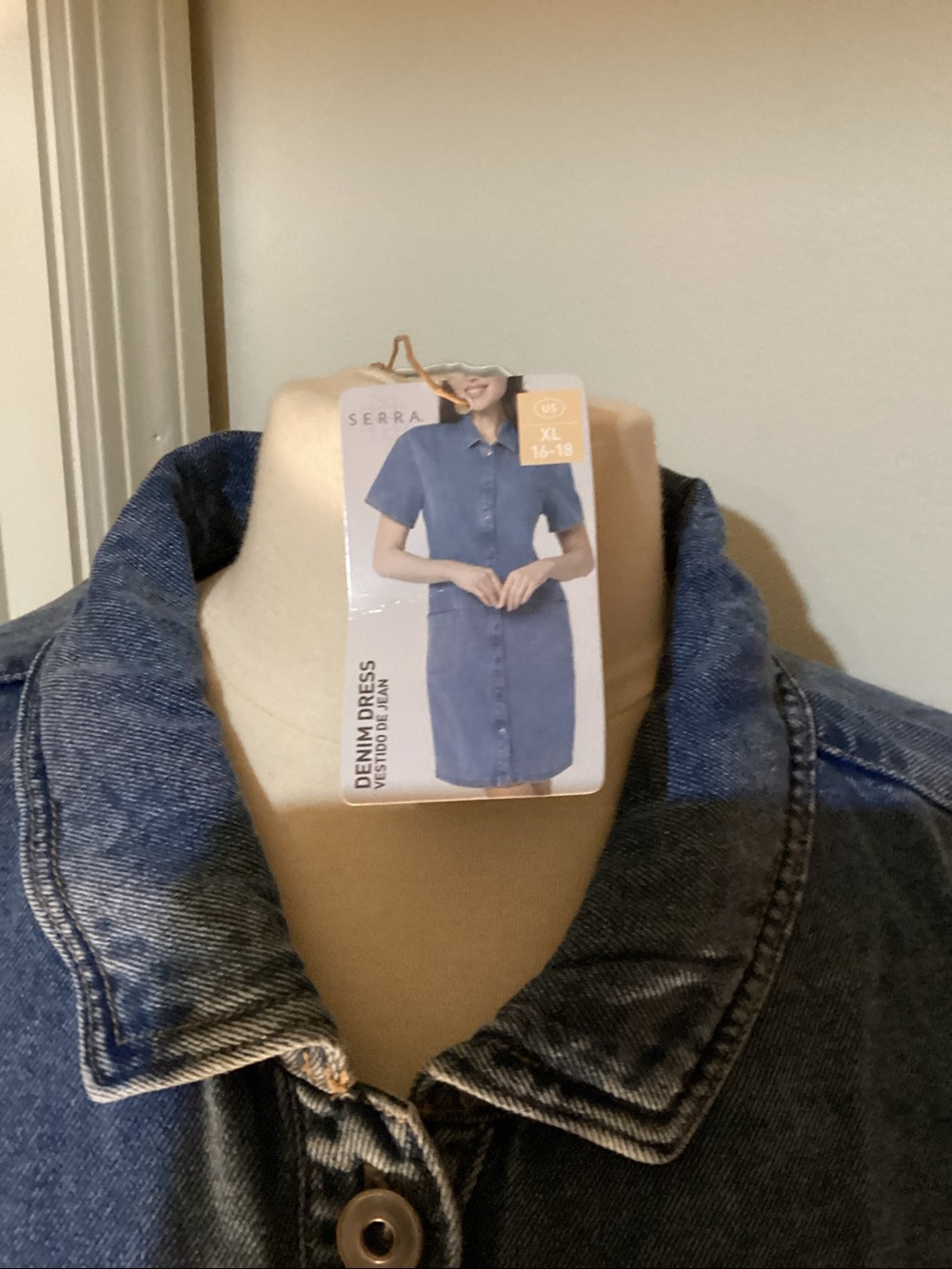 SERRA DENIM DRESS ( Size XL 16-18) Heavy Duty and Comfortabe - Picture 2 of 7